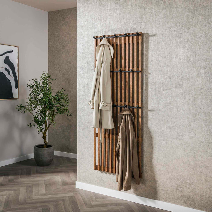 Giga Meubel - Kapstok Hout - 14-Haaks - 161x60x10cm - Tweak
