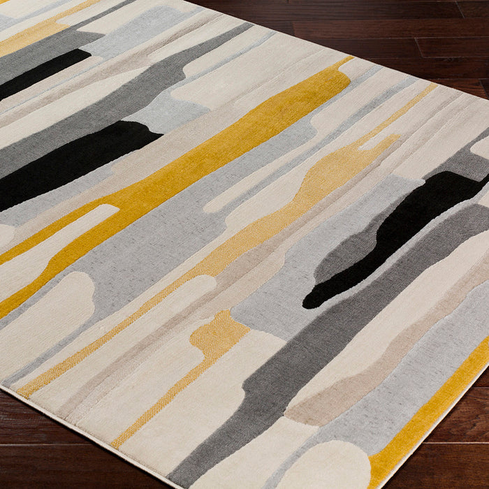 by fonQ Pincel Vloerkleed 200 x 275 cm - Okergeel