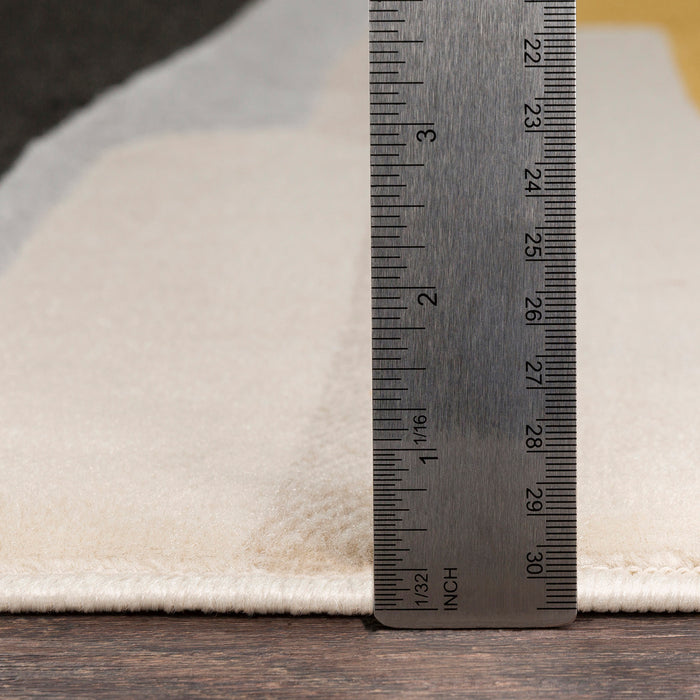 by fonQ Pincel Vloerkleed 200 x 275 cm - Okergeel