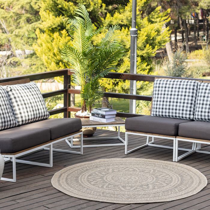 by fonQ Sundra Vloerkleed Ø 100 cm