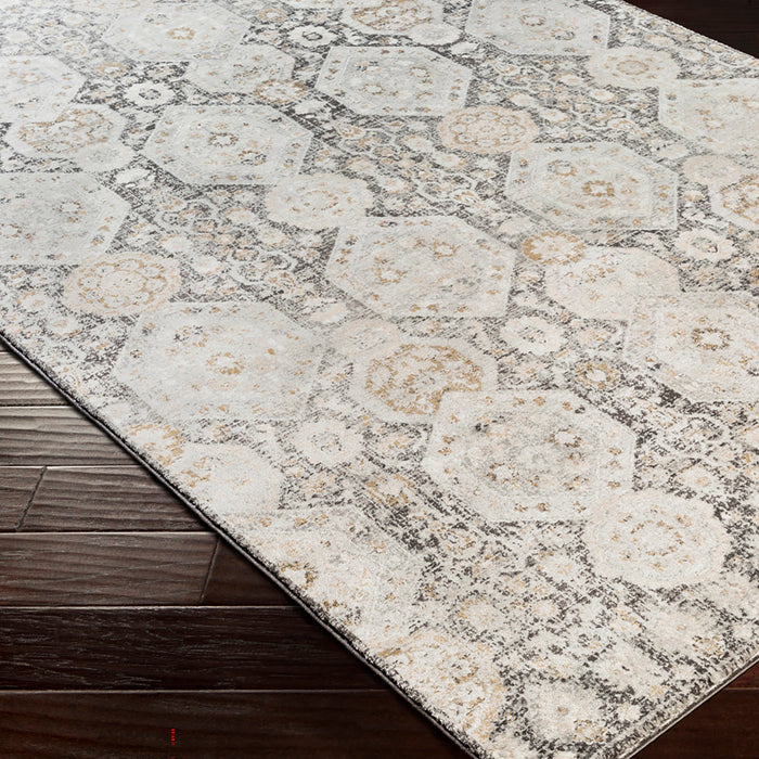 by fonQ Faded Vloerkleed 160 x 220 cm - Zwart