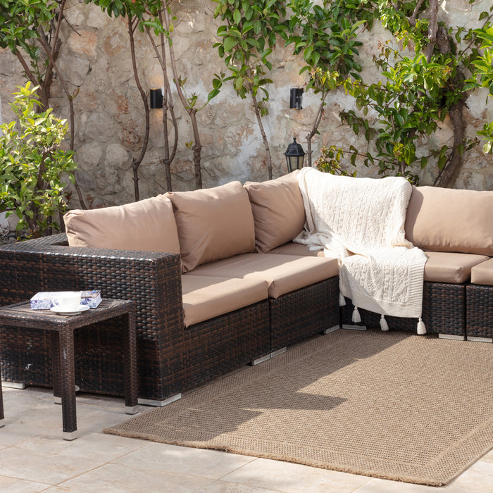 by fonQ Tundra Vloerkleed 160 x 213 cm - Donkerbeige