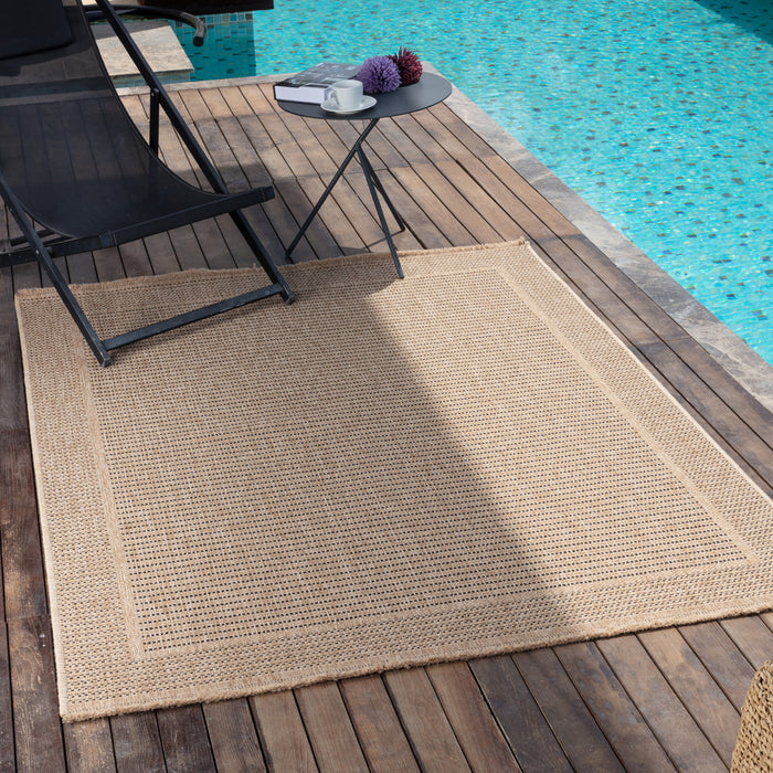 by fonQ Tundra Vloerkleed 160 x 213 cm - Donkerbeige