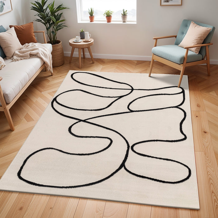 by fonQ Trace Vloerkleed 200 x 275 cm - Off-White