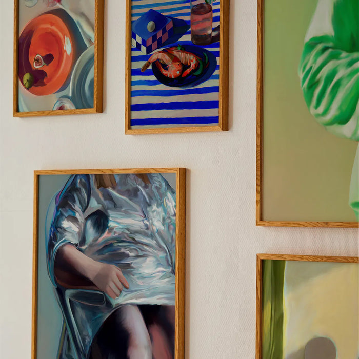 Paper Collective Shrimp & Stripes Poster - 50 x 70 cm