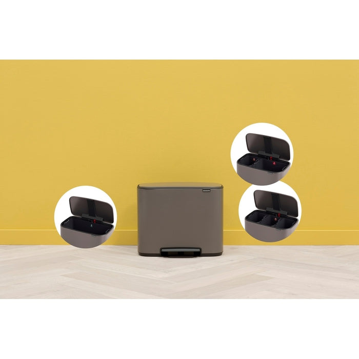 Brabantia Bo Pedaalemmer 33 Liter (3x11 Liter)
