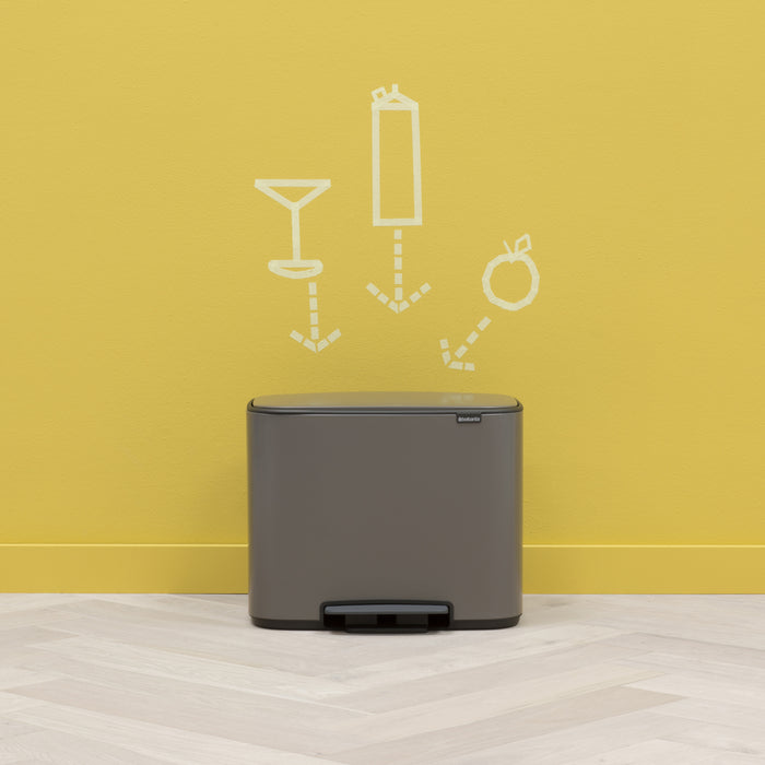 Brabantia Bo Pedaalemmer 33 Liter (3x11 Liter)