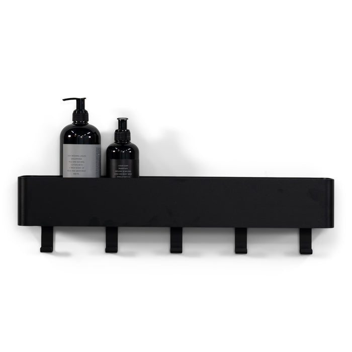 Spinder Design Multi 5 Wandkapstok H 13 cm - Zwart