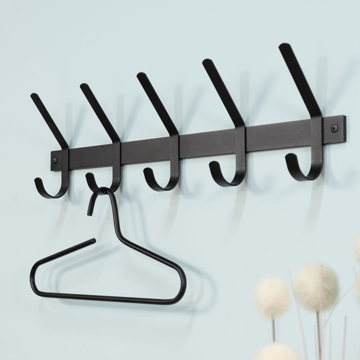 Spinder Design Dexter 5 Wandkapstok - Zwart