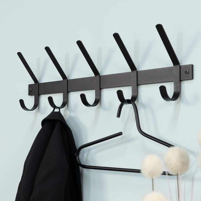 Spinder Design Dexter 5 Wandkapstok - Zwart