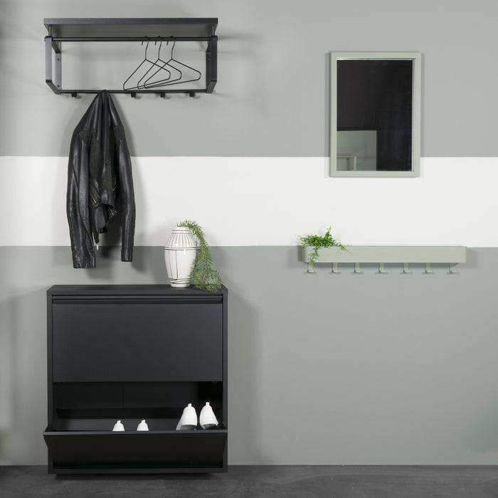 Spinder Design Billy 2 Schoenenkast - Zwart