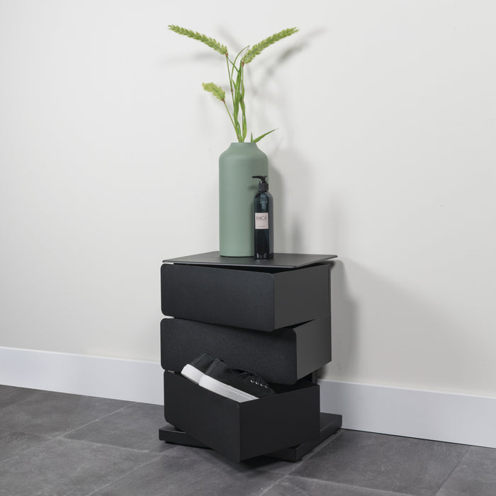 Spinder Design Joey 3 Schoenenkast - Zwart