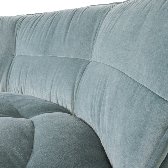 vtwonen Cluster Hoekelement - Velvet - Turquoise Blauw - 81x205x91