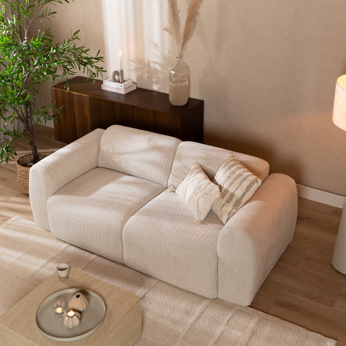 Bronx71 2,5-zits bank Maine bouclé stof off white