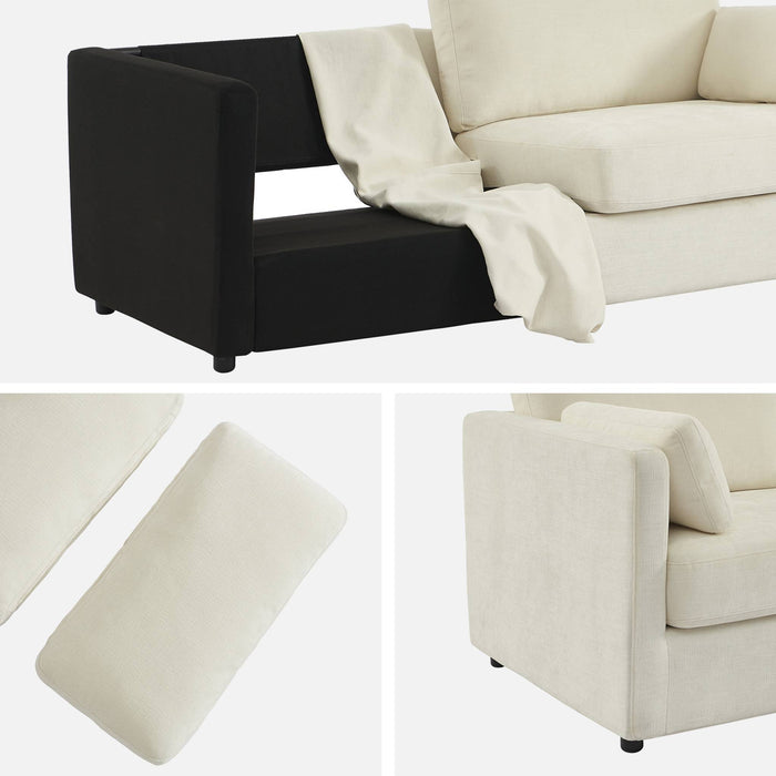 sweeek - Tweepersoons bank afneembare stoffen hoes