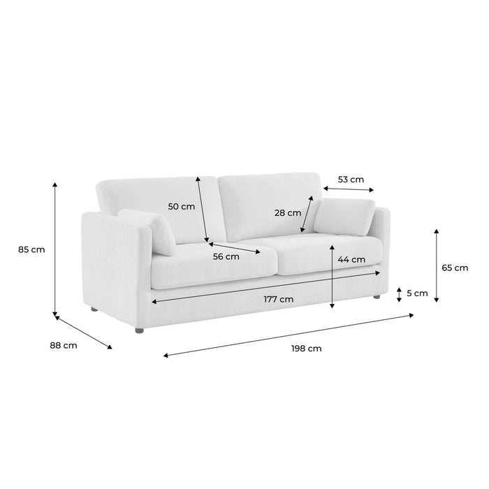 sweeek - Tweepersoons bank afneembare stoffen hoes