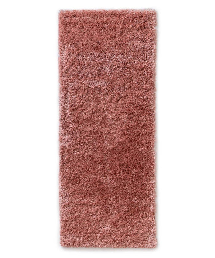 Tapeso Hoogpolige loper - Cozy Shaggy roze - 80x300 cm