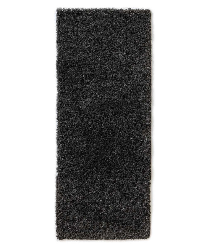 Tapeso Hoogpolige loper - Cozy Shaggy donkergrijs - 80x200 cm