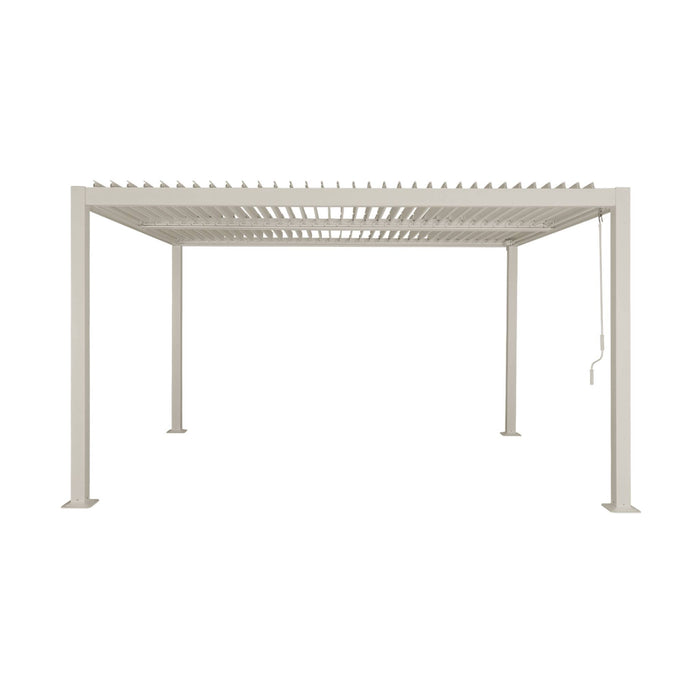 sweeek - Pergola met lamellendak, staal en alminium, verstelbare