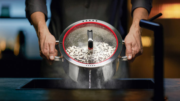 WMF Function 4 Steelpan met deksel - Ø160mm - Rood