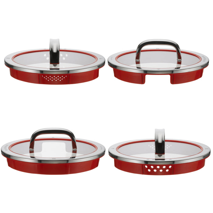 WMF Function 4 Steelpan met deksel - Ø160mm - Rood