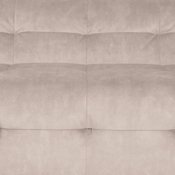 by fonQ Wies 3,5-zits Hoekbank Links - Fluweel - Taupe