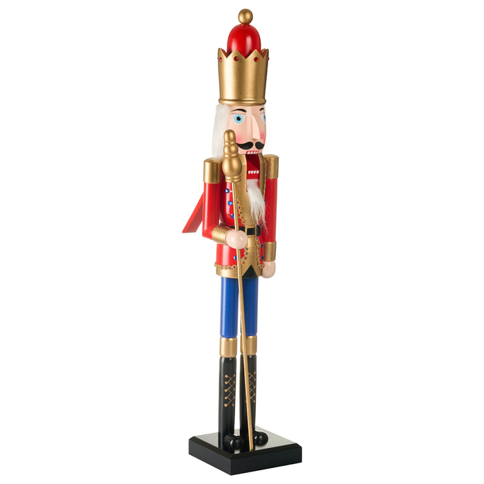 Beliani - MALARAN - Decoratief figuur - Rood - Dennenhout