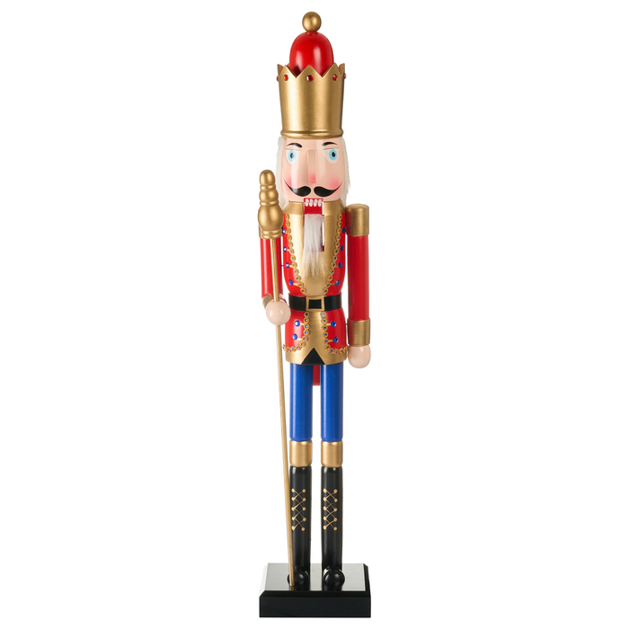 Beliani - MALARAN - Decoratief figuur - Rood - Dennenhout