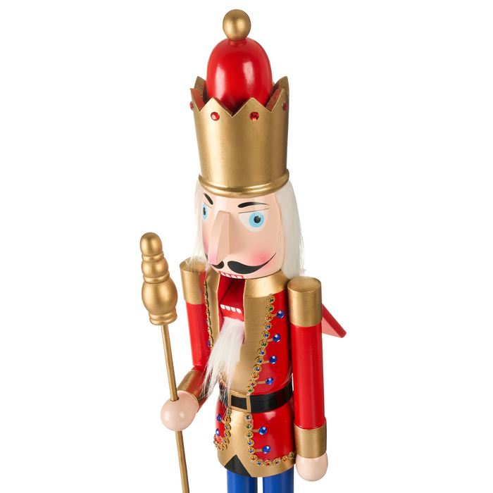 Beliani - MALARAN - Decoratief figuur - Rood - Dennenhout