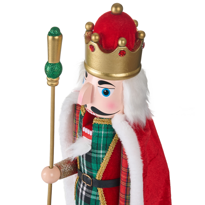 Beliani - HALLSJON - Decoratief figuur - Rood - Dennenhout