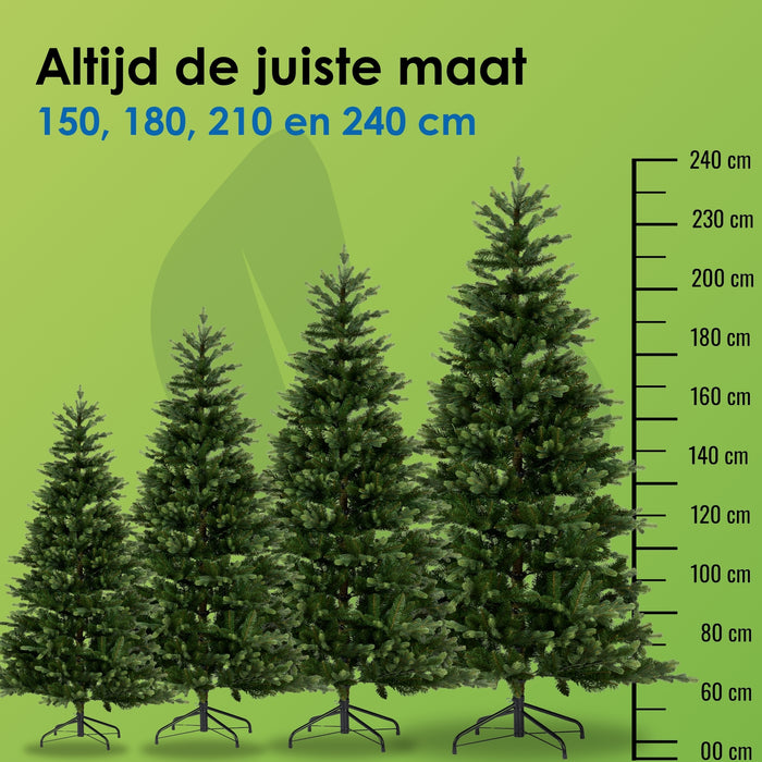 Buitenkado Kunstkerstboom – Groen – 240 cm – Incl. Standaard