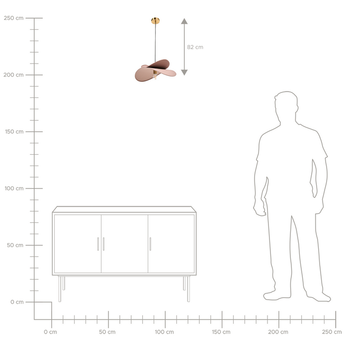 Beliani - MASCOTA - Hanglamp - Bruin - Linnen