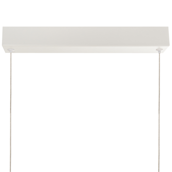 Beliani - ARENAS - Hanglamp LED - Wit - Aluminium|Rubberhout