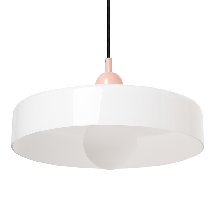 Beliani - PAALA - Hanglamp - Wit - Glas