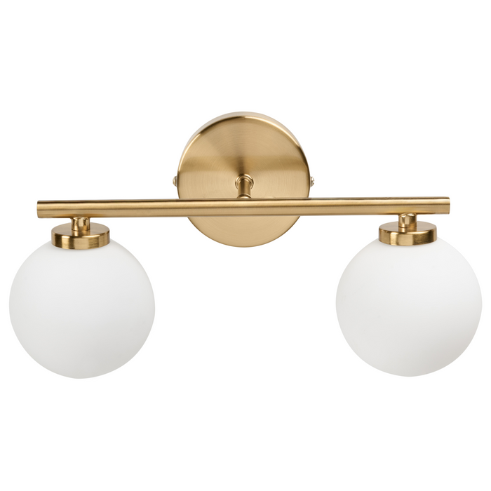 Beliani - GIJOU - Wandlamp met 2 lampen - Messing - Aluminium