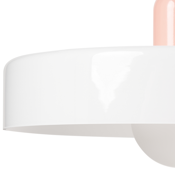 Beliani - PAALA - Hanglamp - Wit - Glas