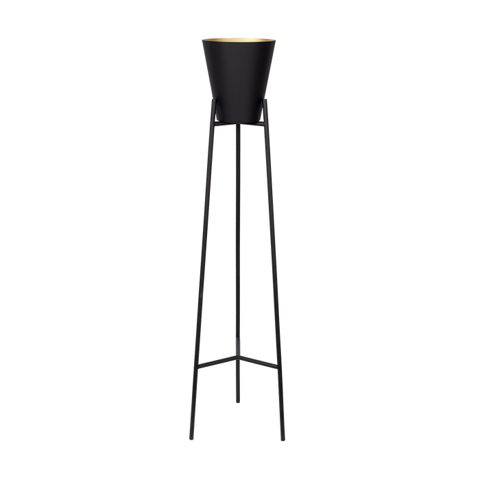 Atmooz Xavier Vloerlamp – Zwart|Gold – Ø33x150cm – E27