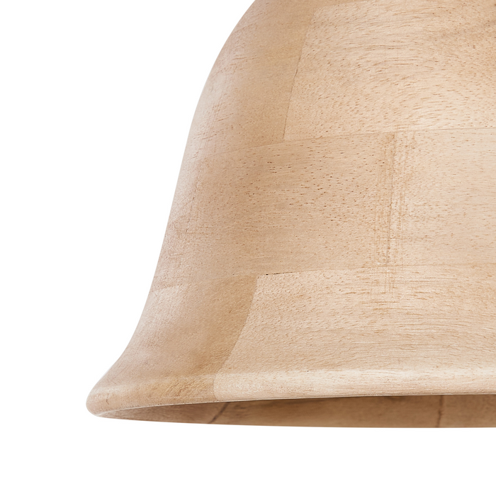 Beliani - GOIKA - Hanglamp - Lichtbruin - Mangohout