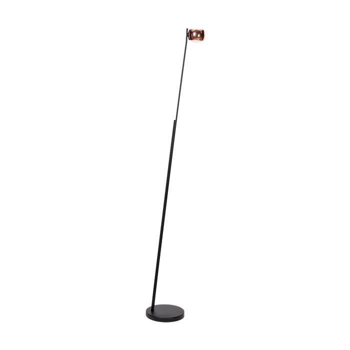 Atmooz Zyon Vloerlamp – Zwart – 25x23x163cm – 2x LED