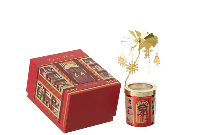 J-Line geurkaars Carousel Surprise Window - mix|koraal