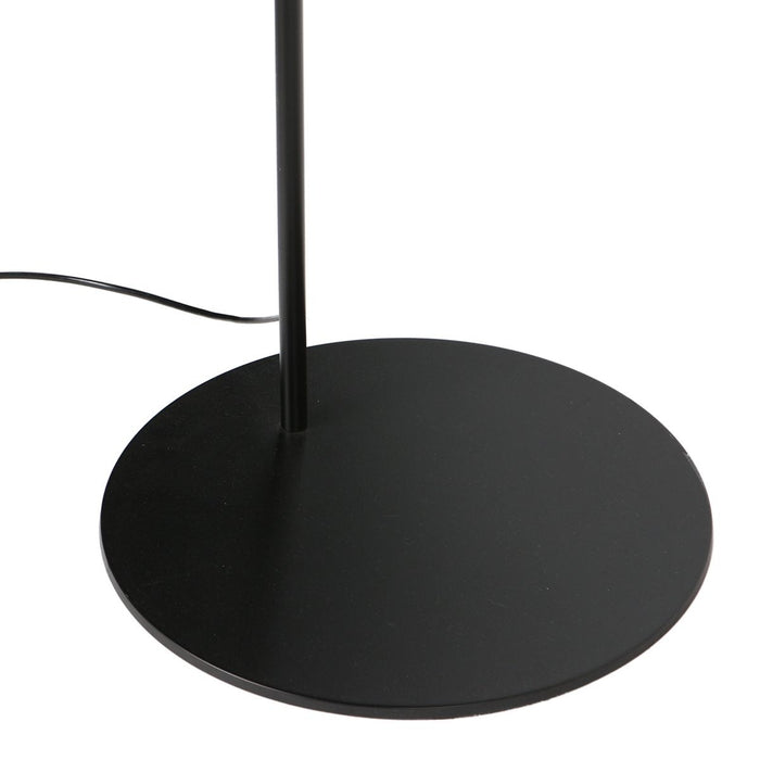 Anne Light & Home Booglamp Curve Zwart incl. Bamboe Kap Ø 50cm