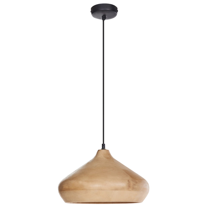 Beliani - RAWI - Hanglamp - Lichtbruin - Mangohout