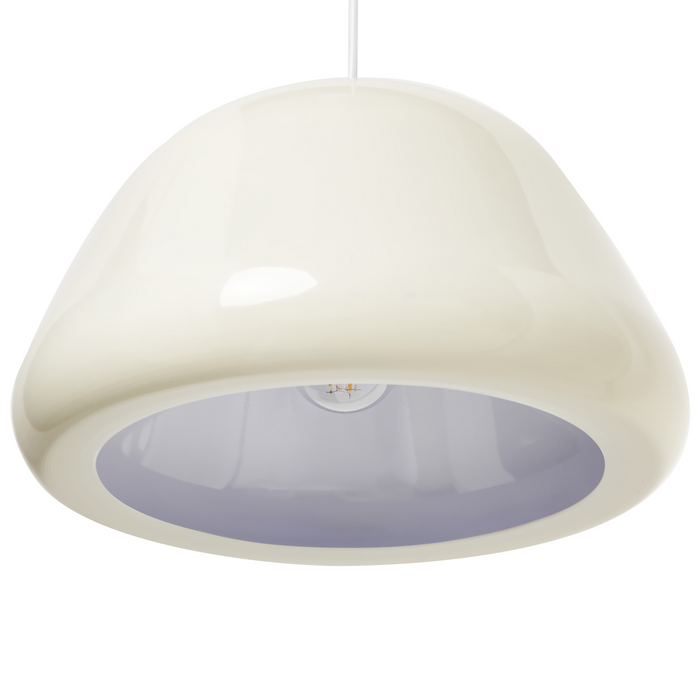 Beliani - JOKU - Hanglamp - Lichtbeige - Bouclé