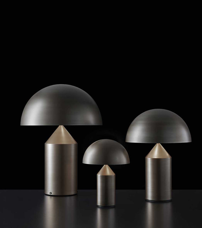 Oluce Atollo tafellamp H70 zwart