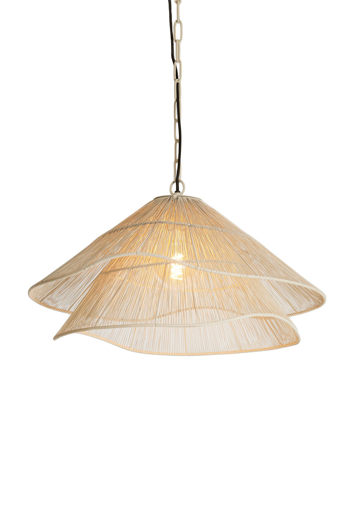 Light & Living - Hanglamp ALAMEDA - Ø56x31cm - Wit