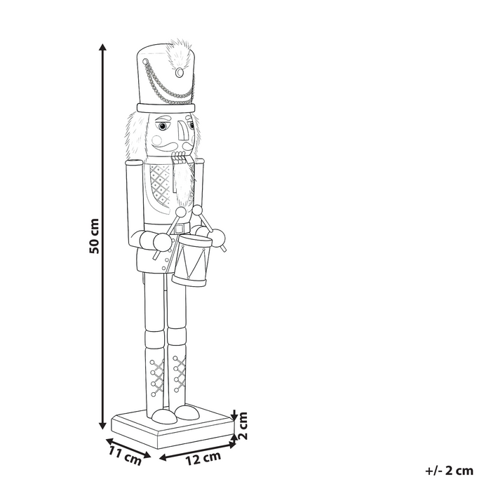 Beliani - HOGSJON - Decoratief figuur - Rood - Dennenhout
