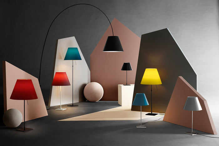 Costanzina tafellamp met schroefbevestiging aluminium|Soft Skin