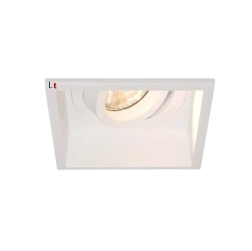 Artdelight Inbouwspot Rex Vierkant Wit GU10 Verdiept Kantelbaar -