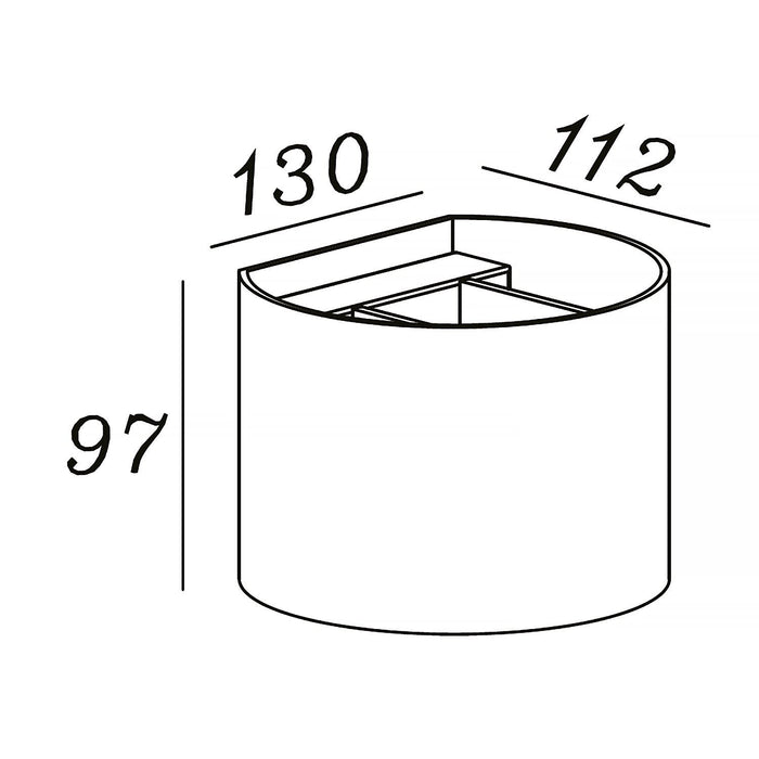 Artdelight Wandlamp Gyro B 13 cm antiek brons