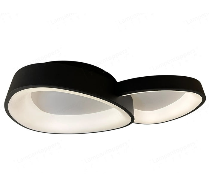 Freelight Plafondlamp Organico Zwart 40Watt Ø 58cm Dimbaar